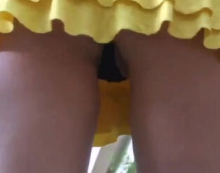 Super-cute upskirt vid particularly when her vag is