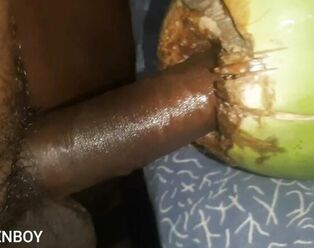 SoloTeenboy screws a COCONUT Crevice this time