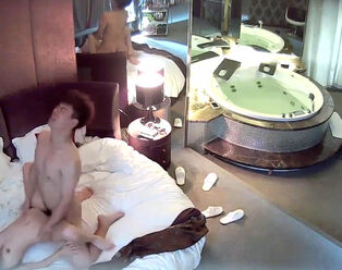 Spycam in motel suite display some sexual game of 2 japanese