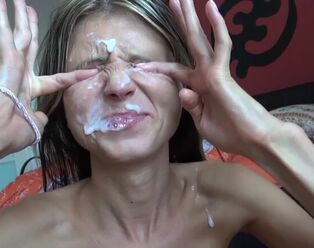 Lean Young lady Takes A Dirty Facial!