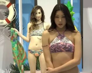 Hot hot hot Taiwanese models with respect to X-rated bikinis